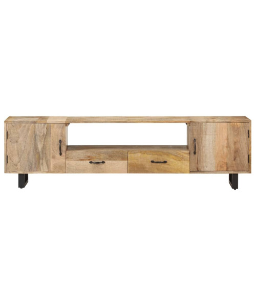 TV Cabinet 63"x11.8"x17.7" Solid Mango Wood