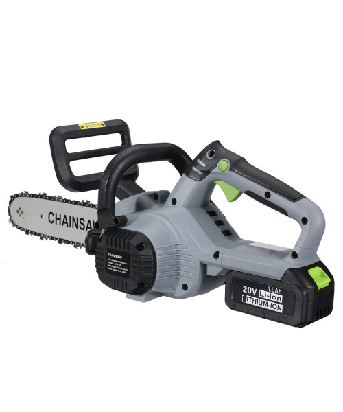 GARDSURE 20V 12 Inch Cordless Chainsaw with Two Rechargeable 4.0Ah Battery Battery Powered Chainsaw Electric Chain Saw for Tree Branches Camping