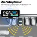 Front & Rear Car Reversing Radar System Lcd Display Parking Sensor With 8 Head Probe Distance Detection Sound Warning Buzzer