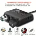 120W 3Socket Car Charger Adapter 4USB Car 12V/24V Car Socket Splitter with Voltage Monitor Display Independent Switch