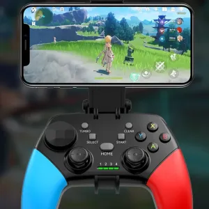 BSP-G9 Wireless bluetooth Game Controller with 3D Rocker and Dual Linear Triggers Built-in Dual Vibration Motors Turbo Function Gamepad for PC Computer IOS Android