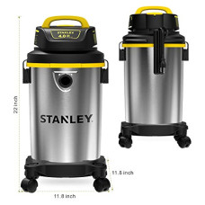 3-in-1 Wet Dry Vacuum Cleaner  4 Gallon, 4 Peak HP, Stainless Steel Tank with Top Handle Shop Vacuum Cleaner with Blower for Home, Garage, Car, Workshop, Pet Hair