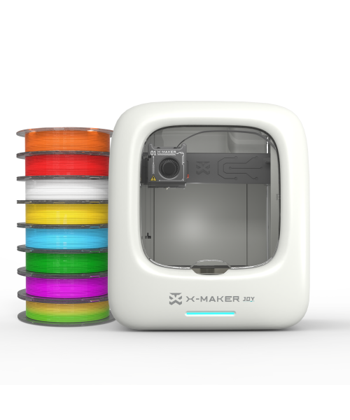 [EU/US Direct]AOSEED X-MAKER JOY 3D Printer for Kids High Precision 0.05mm 200mm/s Printing Speed Wi-Fi USB Enclosed Safe Design AI Voice Interaction Customization with 4er/8er Colorful PLA Filament Set