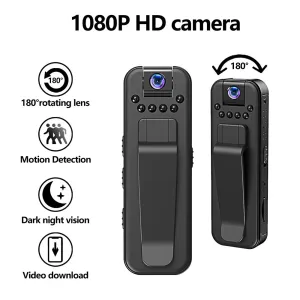 1080P HD Mini WIFI Camera Portable Digital Video Recorder Police Back Clip Recorder Motion Detection Infrared Night Vision