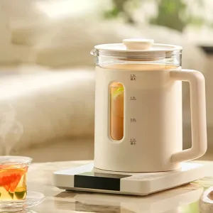 Zemkon 800W Electric Tea Kettle Health Pot Multifunctional Constant Temperature Pot Household Kettle Thickened Glass Automatic Teapot