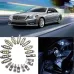 20pcs 6000K Car LED Light Decoding Reading Light Set White Light License Plate Light for Mercedes/Benz C W204 2008-2015
