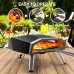 ECOWELL EPO160 16" Pizza Stove Outdoor Oven with Outside Stone/Peel Infrared Thermometer and Portable Waterproof Cover Pizza Oven