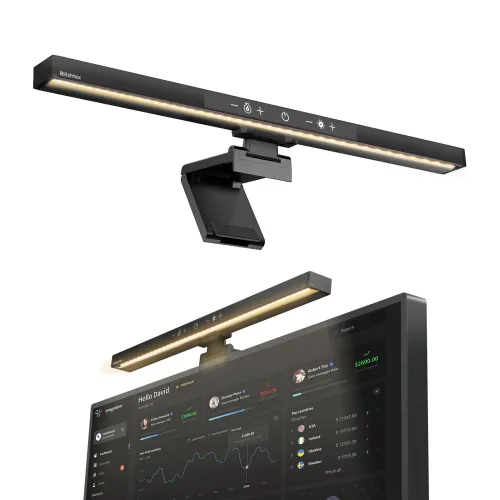 BlitzMax BM-ES1 Monitor Light Bar Stepless Dimming & Color Temperature with Memory Function for Home Office