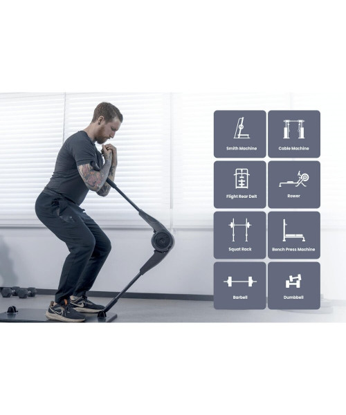 HALYTUS Hookee Plus Smart Fitness Equipment 5-100 lbs Resistance 20 Levels Adjustable Resistance App Accurate Recording Training of Abdomen Hips Legs for Home Gym Workout
