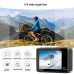AUSEK 4K 60fps Action Camera with Dual Screen Sport Camera Anti-Shake Remote Control Video Wifi Oet Wide Angle DV Camera Sports Camera 30m Waterproof Ratingutdoor Cycling Helm