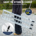 KROAK Portable Car Ramp Aluminum Alloy with Adhesive Gloves Straps Fasteners