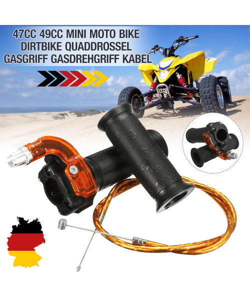 Restrictable Twist Throttle Cable Set For 47cc 49cc Mini Moto Bike Dirt Bike Quad