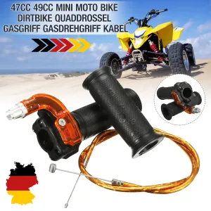 Restrictable Twist Throttle Cable Set For 47cc 49cc Mini Moto Bike Dirt Bike Quad