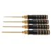 4Pcs 1.5/2.0/2.5/3.0mm Titanium Alloy Hex Screwdriver Tool Kit for RC FPV Drone