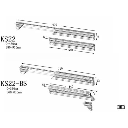 HONGDUI HD-KS22 Aluminum Miter Gauge Fence Extended Support for Woodworking Miter Gauge Table Saw Router Table