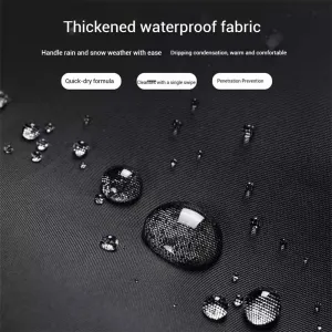 Winter Riding Gear Motorcycle Knee Protectors Warm and Windproof Golden Fleece Lined Knee Pads Motorcycle Leg Covers with Safety Reflective Straps