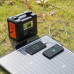 FlashFish 50W 18V Portable Solar Panel Foldable Solar Charger for Camping Power Generator SP50W