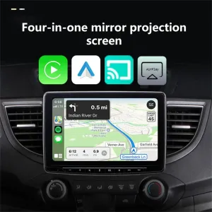 LAESD Q1A 4 in 1 Wireless CarPlay/Android Auto/Mirror Link/AirpIay Smart Box Bluetooth 5.0 WiFi USB Plug and Play Smart Voice Assistant