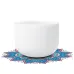 [US Direct]432Hz CVNC 8" A/B/C/D/F/G Note Frosted Crystal Singing Bowl Sound Healing Yoga