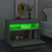 TV Cabinet with LED Lights Concrete Gray 23.6"x13.8"x15.7