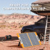 FlashFish 18V 60W Foldable Solar Panel Portable Solar Charger with DC Output USB-C QC3.0 for Phones Tablets Camping Van RV Trip