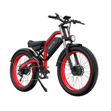 DUOTTS N26 Electric Bike 48V 20Ah Battery 750W*2 Dual Motors 26*4.0inch Fat Tires 80-100KM Max Mileage 150KG Max Load Electric Bicycle