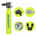 DEDEPU S3000-B 0.5L Mini Scuba Diving Tank Set Provide 10-15 Minutes Of Breathing Time Aluminum Oxygen Tanks Diving Equipment Snorkeling with Adapter Diving Goggles Strap Bag Pump Handbag