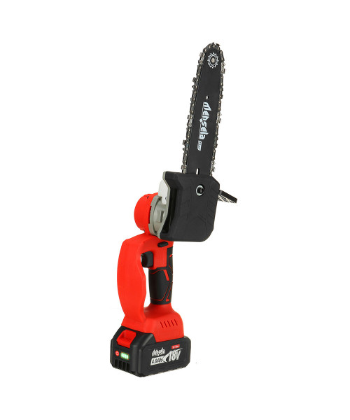 Mensela CS-L3 8Inch Cordless Brushless Electric Chain Saw W/ 4Ah Battery Rechargeable Chainsaw for Tree Trimming Branch Wood Cutting Woodworking Tool