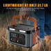Foursun 1500W (3000W Peak) Portable Power Station 1598.4Wh with 2 AC Outlets Wireless Charge 65W PD Solar Generator for Home Backup Emergency Outdoor Camping