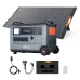 Blackview Oscal PowerMax6000 Rugged Power Station with PM200/PM400 Solar Panel Kit 3600Wh to 57600Wh LiFePO4 Battery Pack Power Bank with 14 Outlets 5 LED Light Modes Morse Code Roller Power Backup for Emergency Communication Camping House