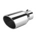 Universal 4 Inch Inlet 6 Inch Outlet Exhaust Tip 12 Inch Length Tailpipe Anti-Corrosive High Temperature Resistant Angle Cut Design Car Truck Accessories