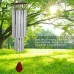 Home 27 Silver Tubes Wind Chimes Church Bells Hanging Decorations