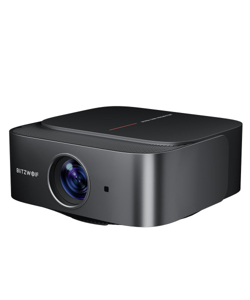 Blitzwolf V10 3" LCD Projector 120-Inch Screen Wireless Cast Screen 5G-WIFI Dual Bluetooth5.3 Electric Focus UP&Down Keystone Correction Home Theater Outdoor Movie Lights Outdoor