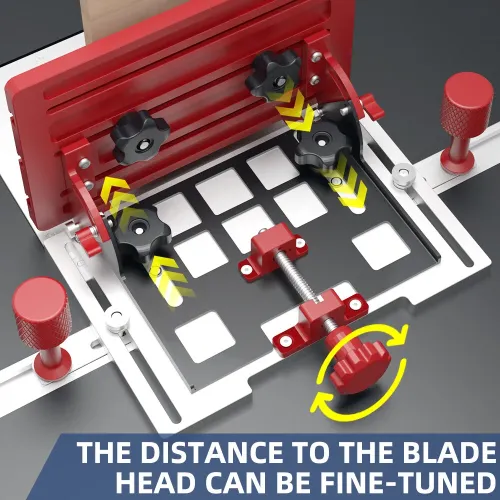ENJOYWOOD Adjustable-Angle Precision Table Saw Router Table Joinery Sled Coping Sled for DIY Woodworking Projects