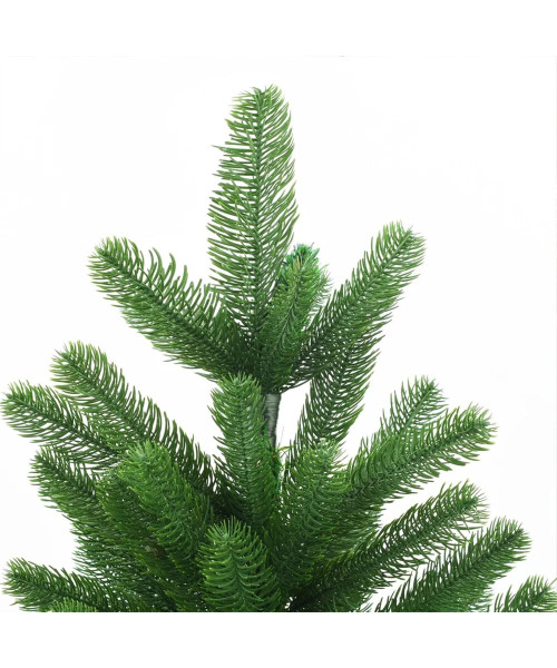 Artificial Christmas Tree Xmas Pine Tree with Solid Metal Legs, LED Lights Perfect for Indoor and Outdoor Holiday Decoration