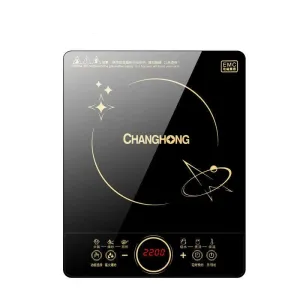 CHANGHONG 2200W Electric Induction Cooker Household Waterproof Small Hot Pot Heating Stove Touchpad Stir-fry Dish Cooking Oven
