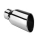 Universal 4 Inch Inlet 6 Inch Outlet Exhaust Tip 12 Inch Length Tailpipe Anti-Corrosive High Temperature Resistant Angle Cut Design Car Truck Accessories