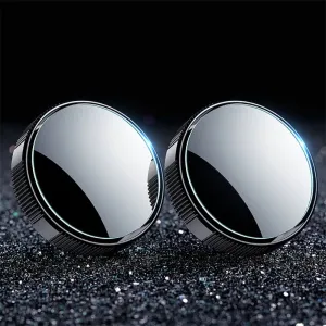 CAFELE 2PCS Adjustable Car Mirror Blind Spot Mirror Auxiliary  Mirror HD 360 Wide Angle Crew Suction Cup