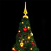 Artificial Christmas Tree,Xmas Pine Tree with 200 LEDs,Easy Assembly Premium Spruce with Metal Stand and 910 Branches for Home,Office,Party,Holiday Indoor Outdoor Decoration
