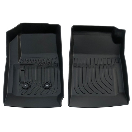 2XFront Floor Mats+1XRear Floor Mat TPE Rubber for For Chevrolet Colorad Crew cab 2015-2022