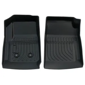 2XFront Floor Mats+1XRear Floor Mat TPE Rubber for For Chevrolet Colorad Crew cab 2015-2022