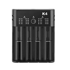 K4 4-Slot with USB Port Universal Rechargeable Li-ion Battery Charger for Flashlight RC Toys Home Tools Batteries Cell