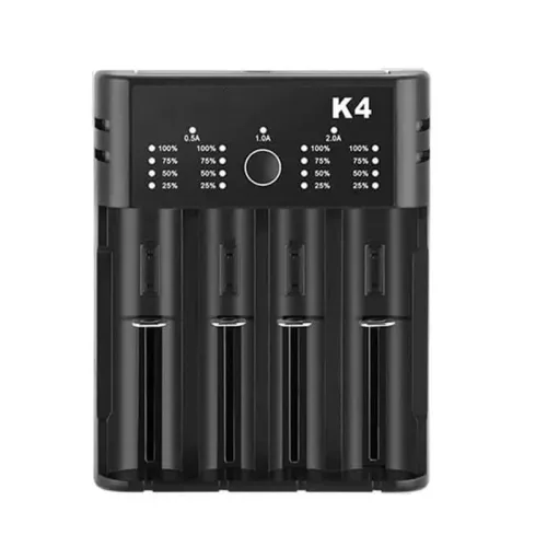 K4 4-Slot with USB Port Universal Rechargeable Li-ion Battery Charger for Flashlight RC Toys Home Tools Batteries Cell