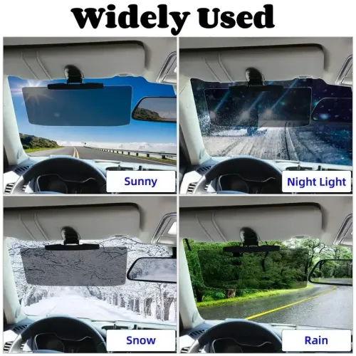 1PC Driver Anti-Glare Visor Car Sun Visor Car Mounted Anti Glare Mirror Anti UV Strong Light Vehicle Sunshade