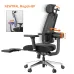 Newtral MagicH-BP Ergonomic Chair with Footrest - Home Office Desk Chair with Auto-Following Lumbar Support, 4D Armrest, Seat Depth & Height Adjustable, 96-136 Reclines