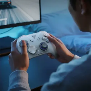 Flydigi Direwolf 4 Tri-mode Wireless Gaming Controller with Forceswitch Lever Trigger Force Adjustment Joysticks Wireless Gamepad Support 6-Axis Gyro 1KHz Polling Rate Vibration Feedback for Windows Android IOS Switch1/2