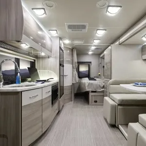 12V 7.5W LED RV Light Camping Light RV LED Light Interior Lamp Ceiling Dome Light with Switch for RV Camper Trailer Boat Car