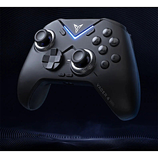 Flydigi Vader 4 Pro Tri-mode Game Controller RGB Wireless Gamepad with 40-100gf Adjustable Joystick Force-switching Vibration Trigger for PC Switch Android IOS Support 1000Hz Polling Rate