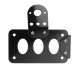 Universal Motorcycle 7/8'' 22mm License Plate Holder Metal License Bracket