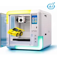 AOSEED X-MAKER AI Kids' 3D Printer V4.0 Fully Enclosed 0.05mm High Precision 400mm/s Fast Printing 150150150mm Build Volume Kids-Friendly with 16+ Creative Design Apps